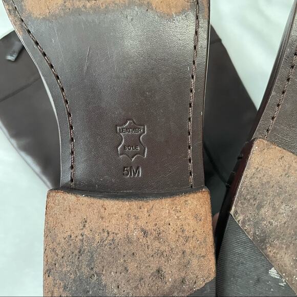 Tory Burch dark brown Jess riding boot equestrian gold hardware size 5 leather - Picture 7 of 10